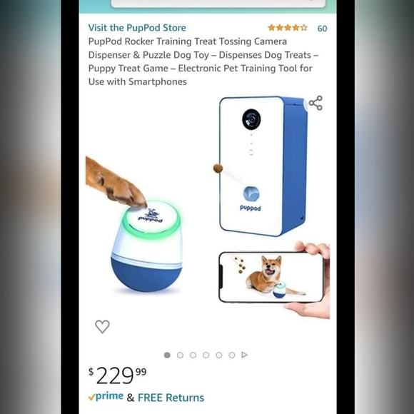 PupPod DOG CAMERA AND TRAINING TOOL